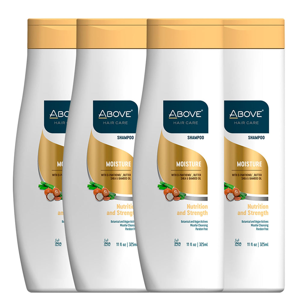 ABOVE Moisture Shampoo 4-Piece Set – Shine, Softness & Frizz Control