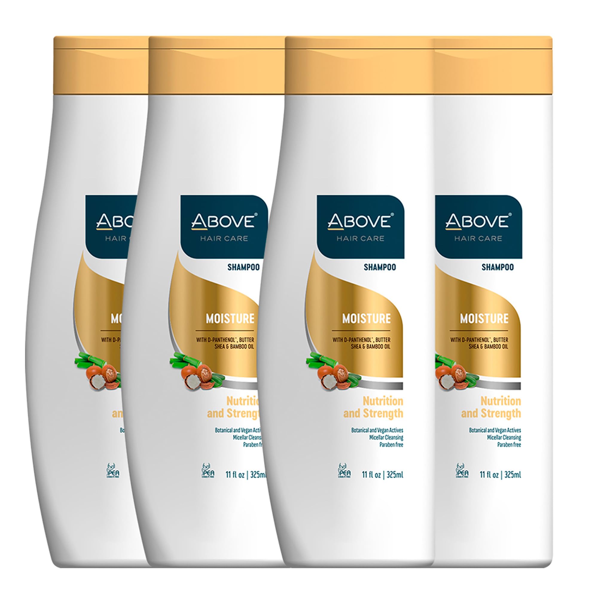 ABOVE Moisture Shampoo 4-Piece Set – Shine, Softness & Frizz Control