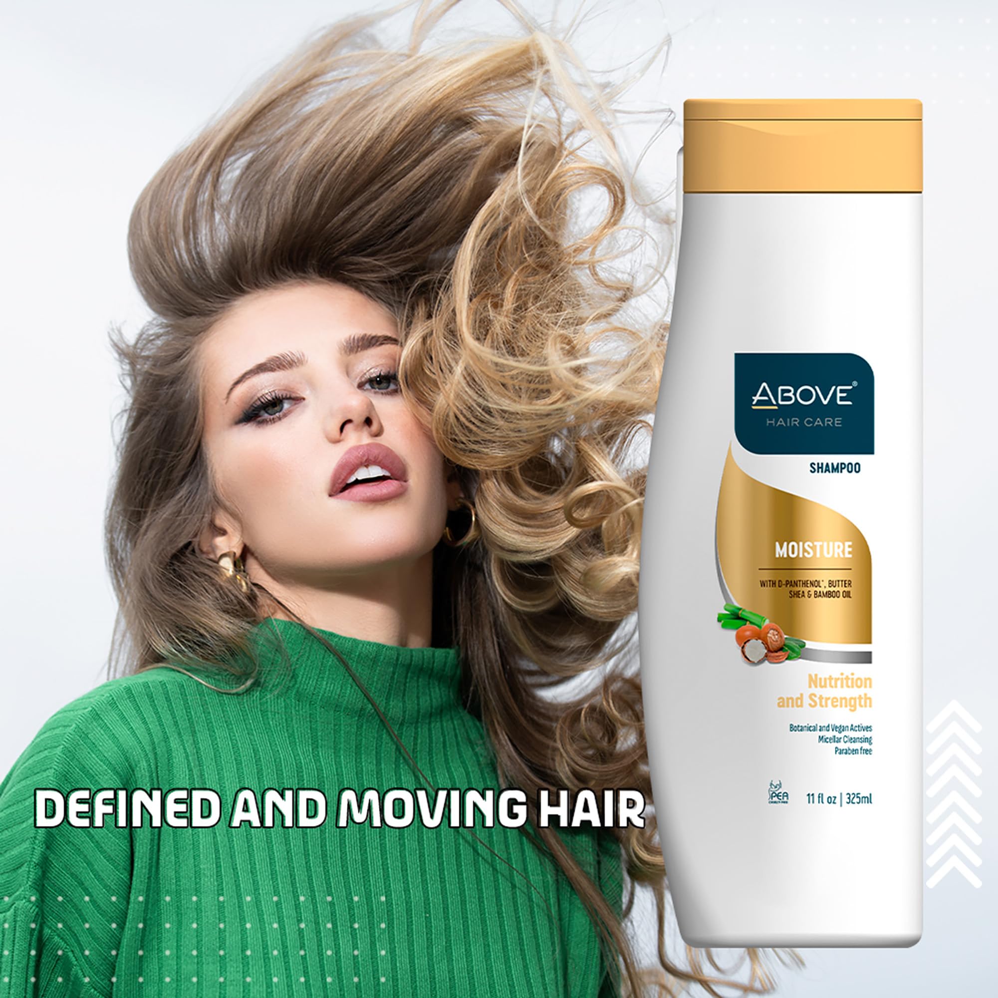 ABOVE Moisture Shampoo 4-Piece Set – Shine, Softness & Frizz Control