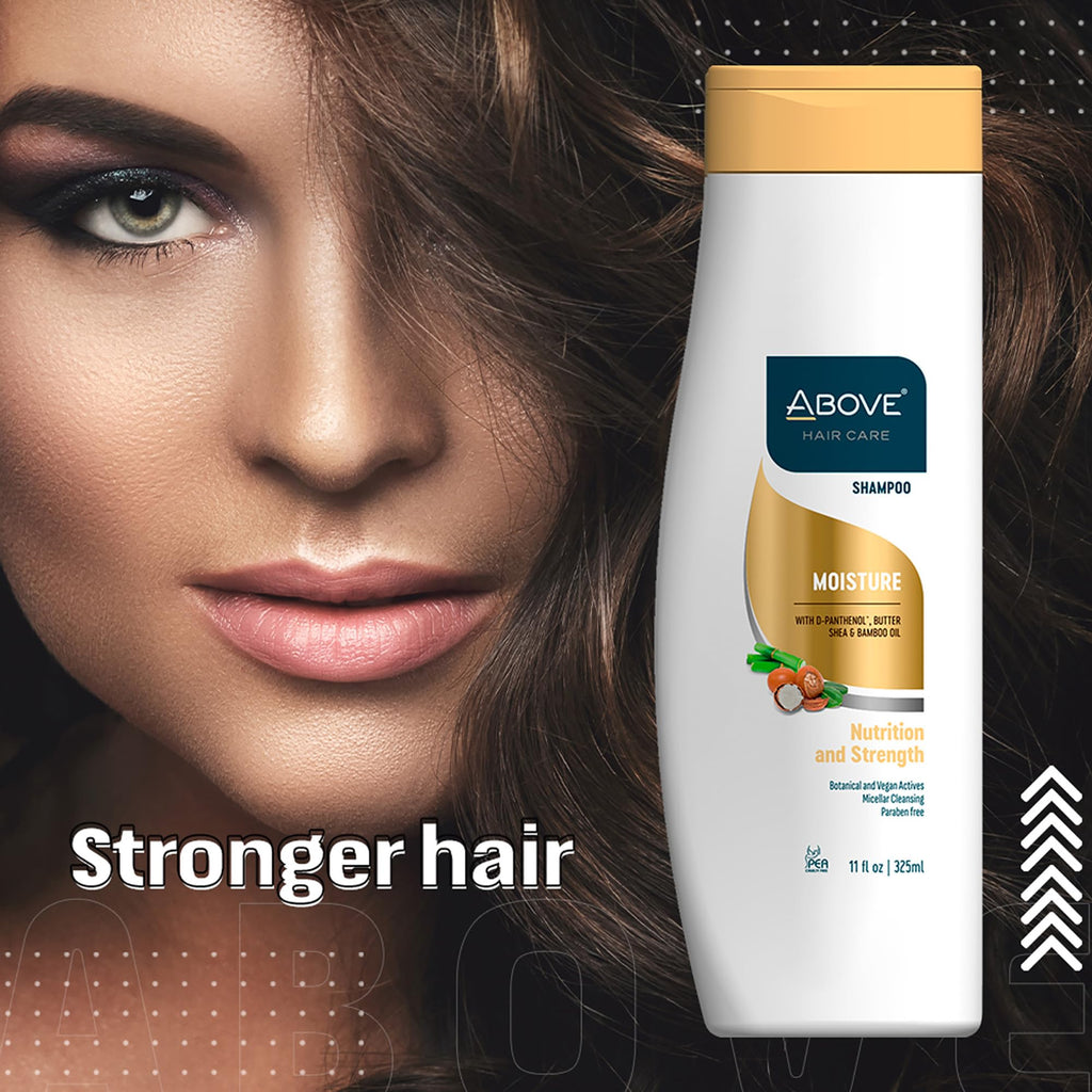 ABOVE Moisture Shampoo 4-Piece Set – Shine, Softness & Frizz Control