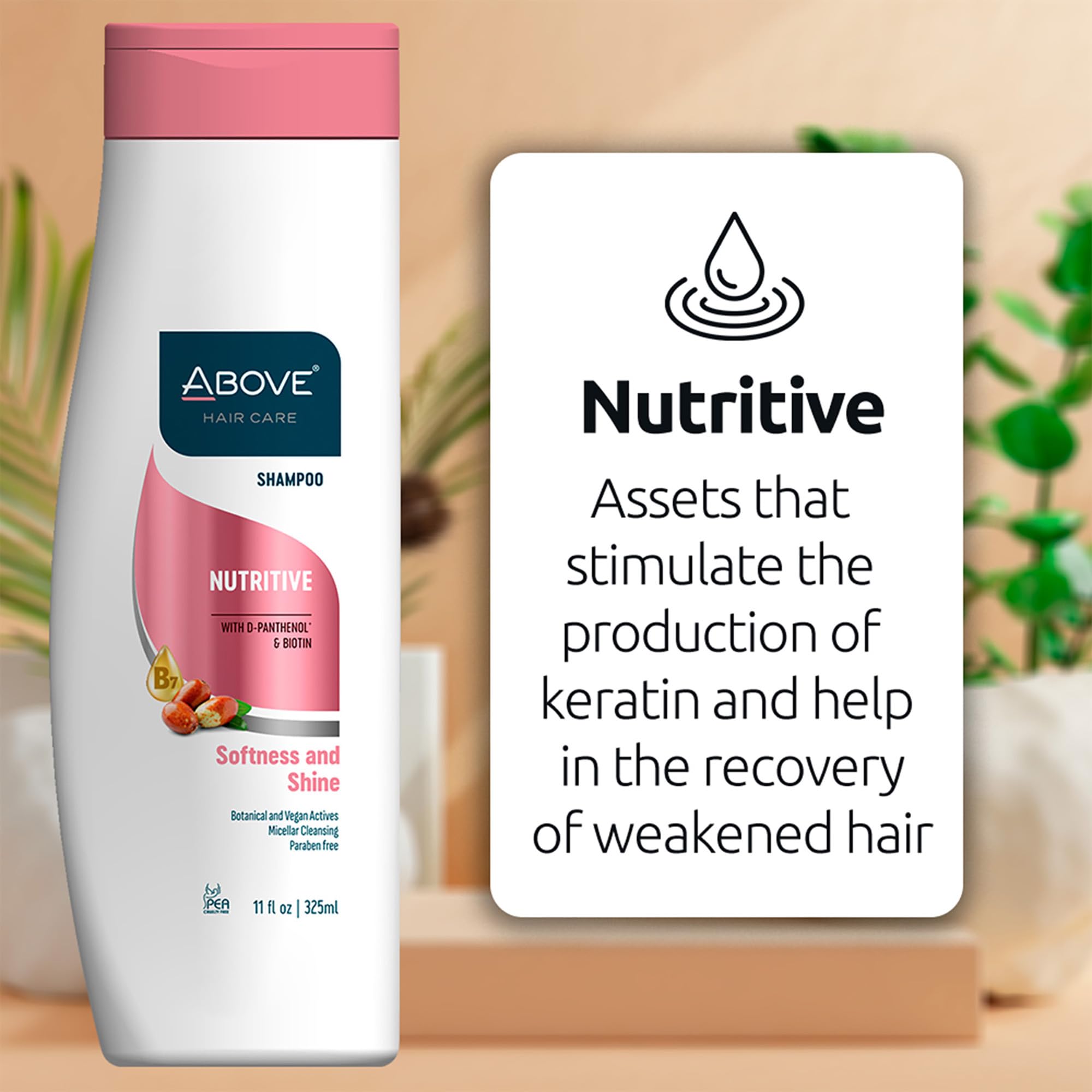 ABOVE Nutritive Shampoo – Biotin-Boosted Thickening for Color-Treated Hair