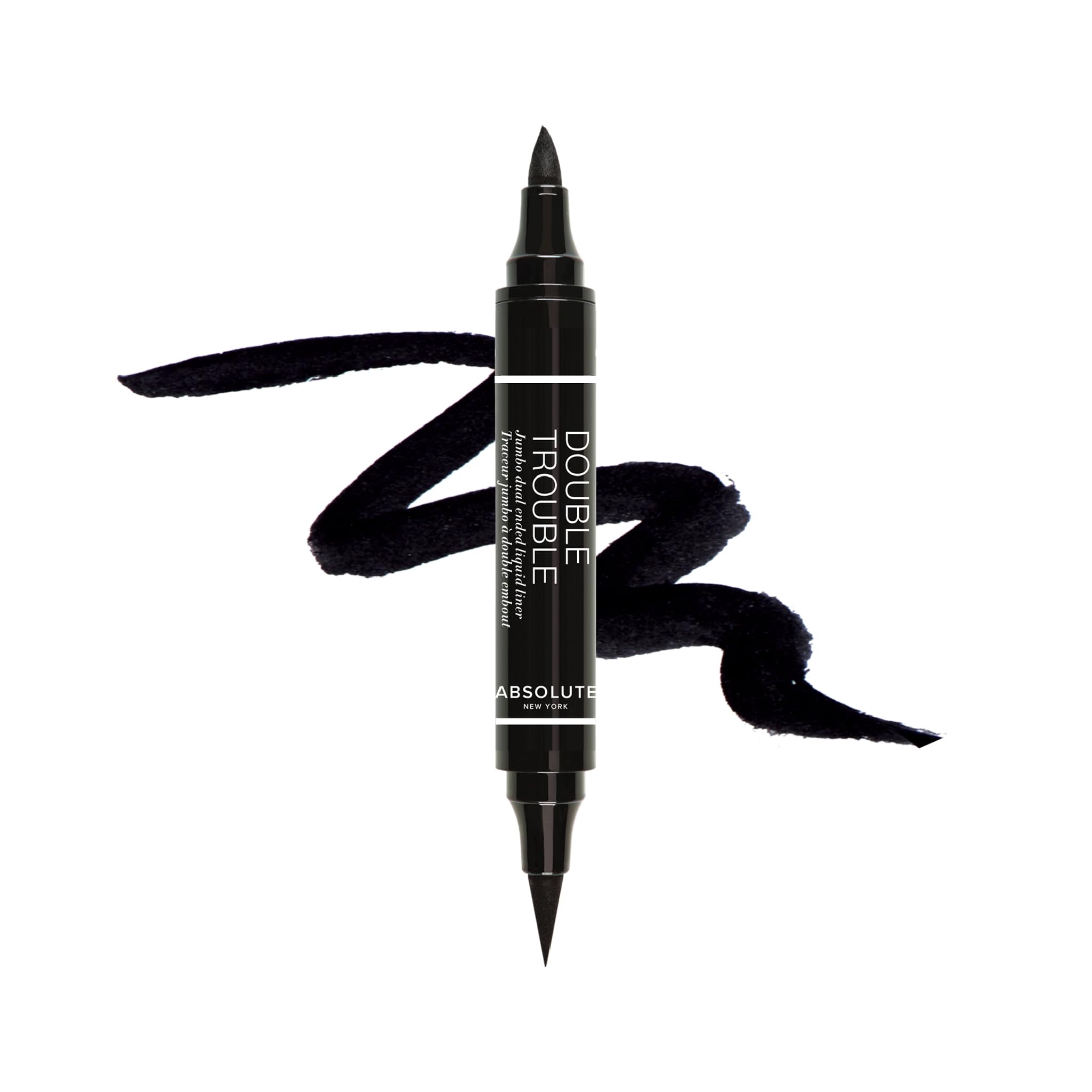 Absolute New York Double Trouble Liner – Super Slim Angled Tip, Dual Ended, Waterproof