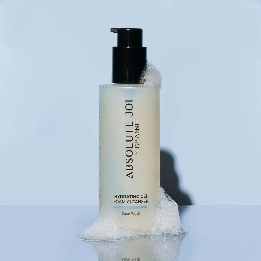 AbsoluteJOI Gentle Foaming Hydrating Facial Cleanser with Glycerin – Soap-Free, pH-Balanced, Fragrance-Free, 200ml