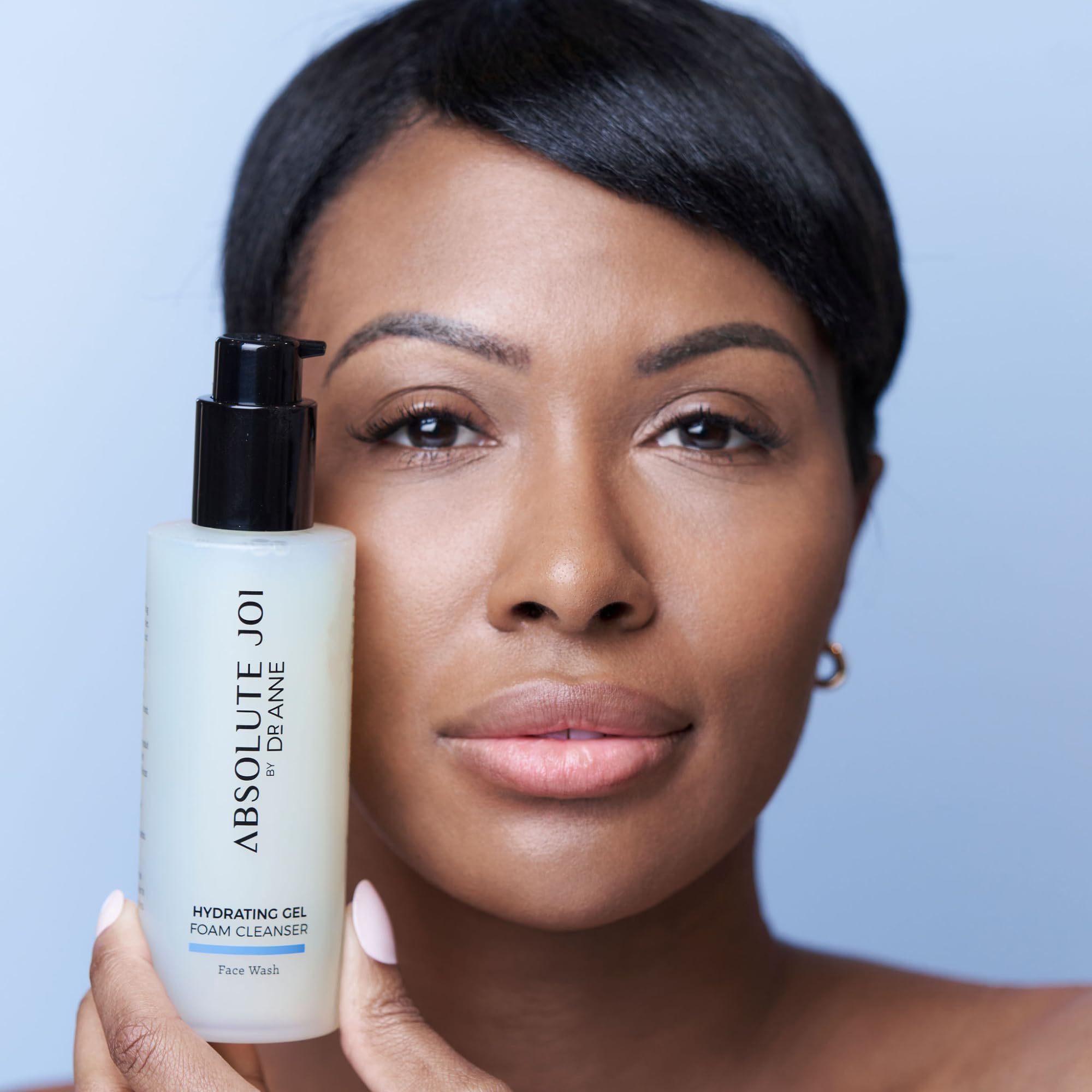 AbsoluteJOI Gentle Foaming Hydrating Facial Cleanser with Glycerin – Soap-Free, pH-Balanced, Fragrance-Free, 200ml