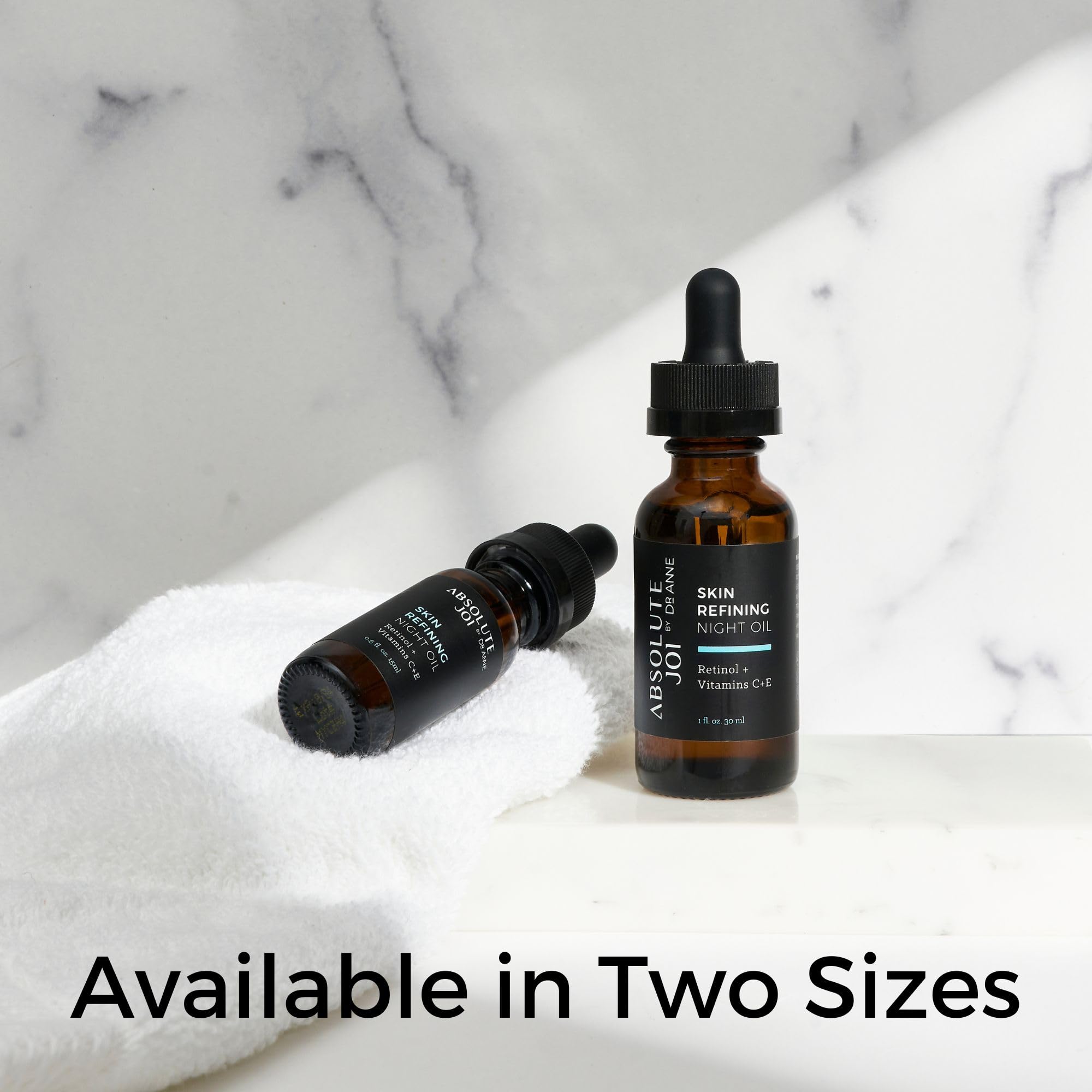 AbsoluteJOI Retinol Oil Serum with Vitamin C | Gentle Unscented Night Oil