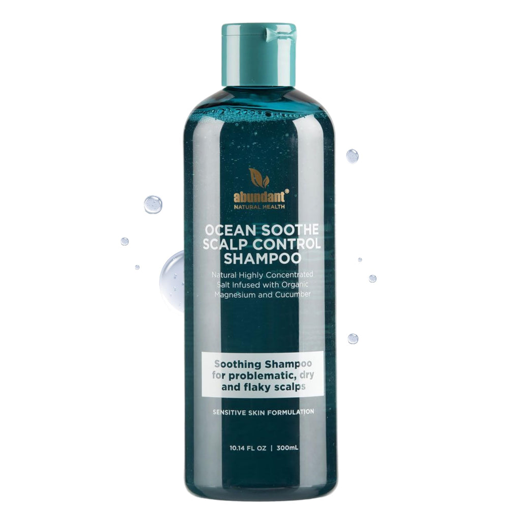 Abundant Natural Health Ocean Soothe Scalp Control Shampoo – Magnesium Salt & Cucumber, 300mL