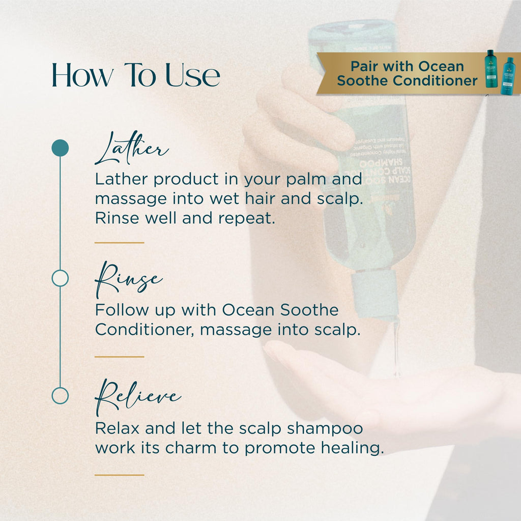 Abundant Natural Health Ocean Soothe Scalp Control Shampoo – Magnesium Salt & Cucumber, 300mL