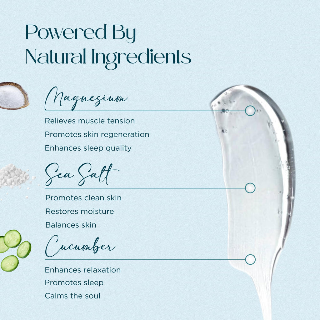 Abundant Natural Health Ocean Soothe Scalp Control Shampoo – Magnesium Salt & Cucumber, 300mL