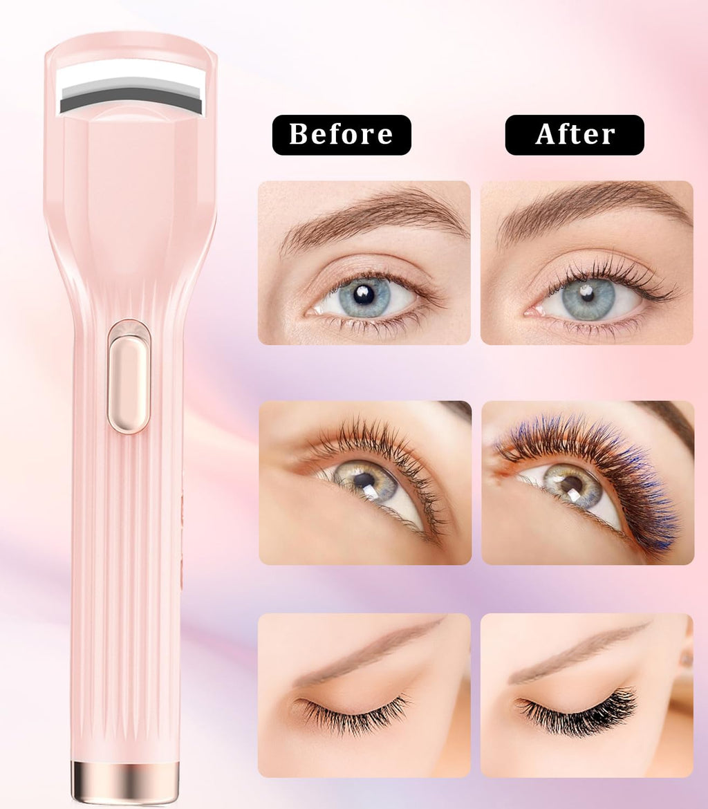 Acavado Heated Eyelash Curler Premium PRO – 8s Heat, 2 Modes, Type-C Pink