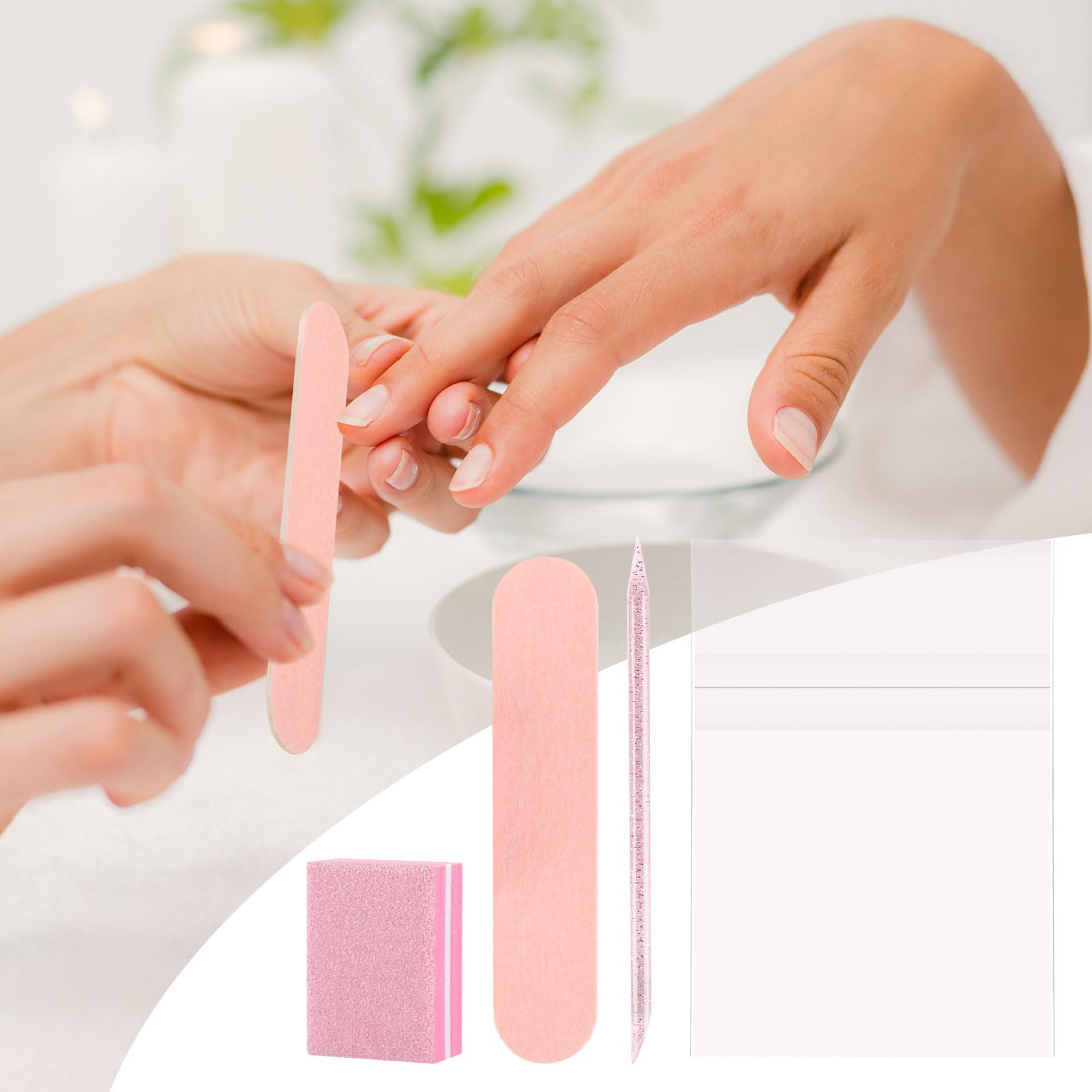acDesign 48-Set Disposable Manicure Kit – Individually Packaged Nail Tools for Home & Salon