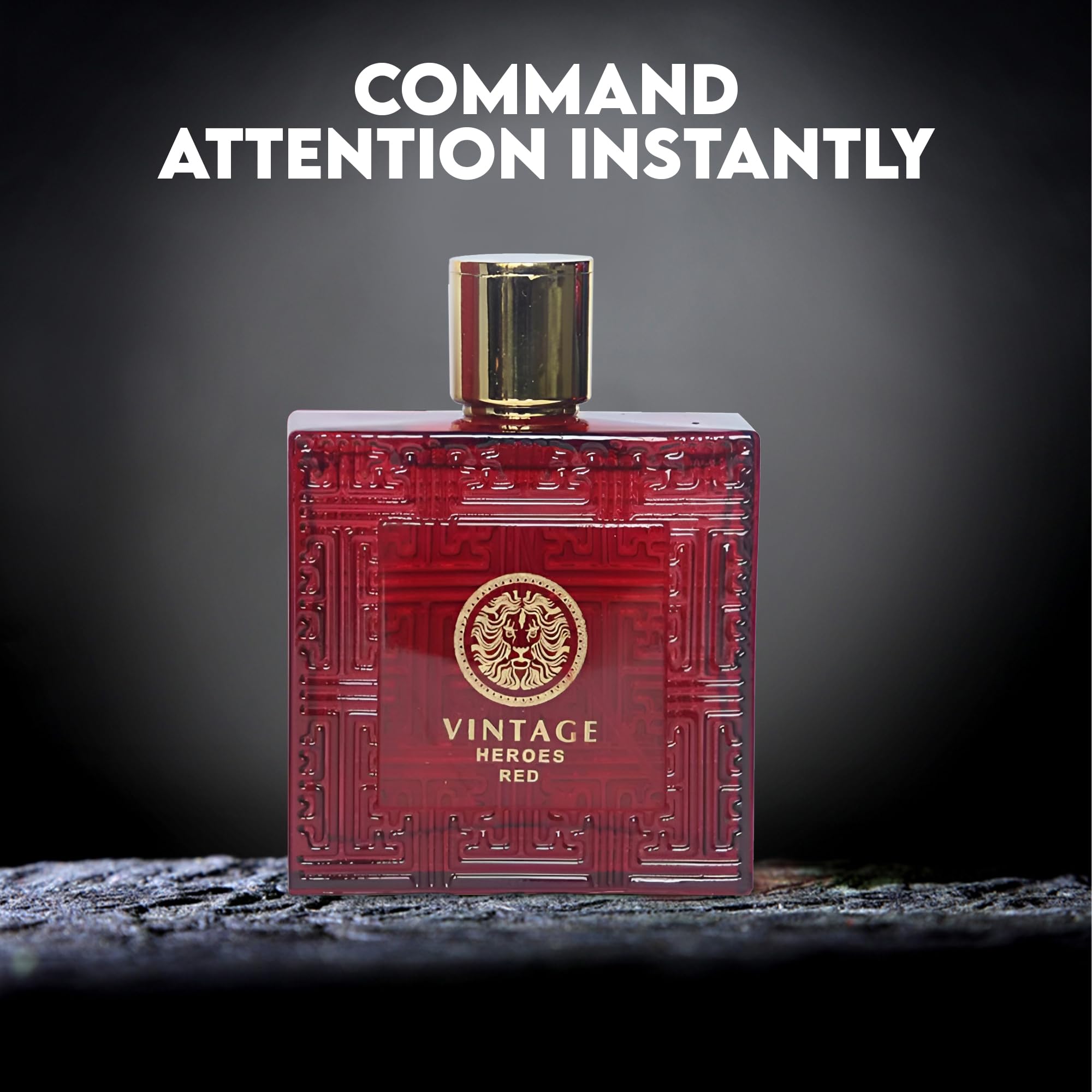 ACENTER Men's Cologne Gift Set 4 Pack – Vintage Heroes Series (3.4 oz Each) | Vanilla Bourbon, Leather & Amber Floral