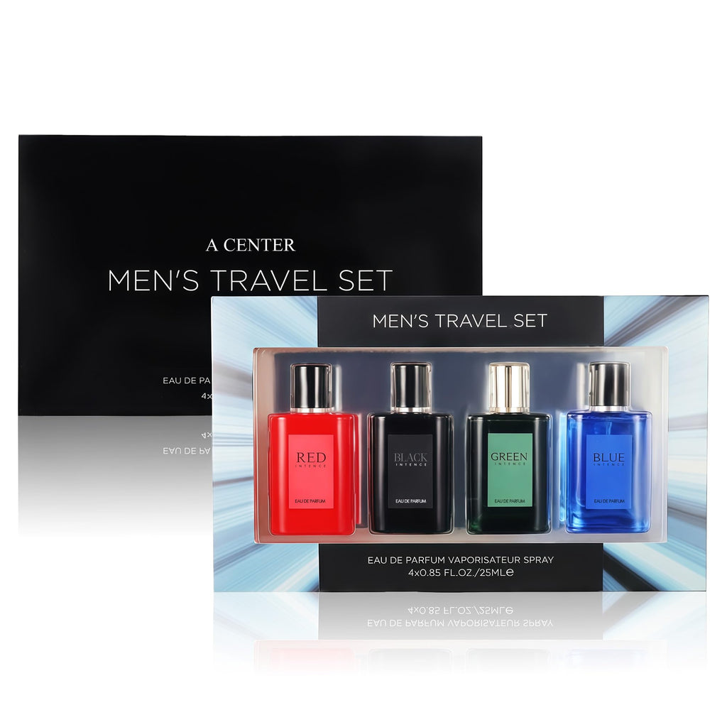 A CENTER Men's Cologne Travel Set — 4 x 25ml Eau de Toilette Collection