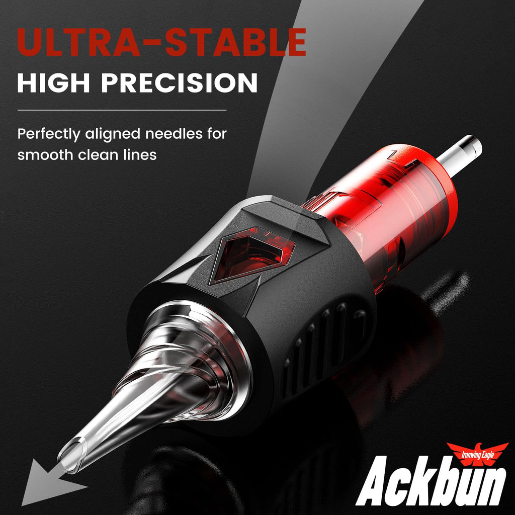 Ackbun 50 Mixed Finger Ledge Cartridges with Membrane | 3RL-11RL Set for Pros & Beginners