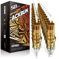 Ackbun 50Pcs Assorted Tattoo Needles Set – Mixed Sizes for Precision & Safe Sterilization
