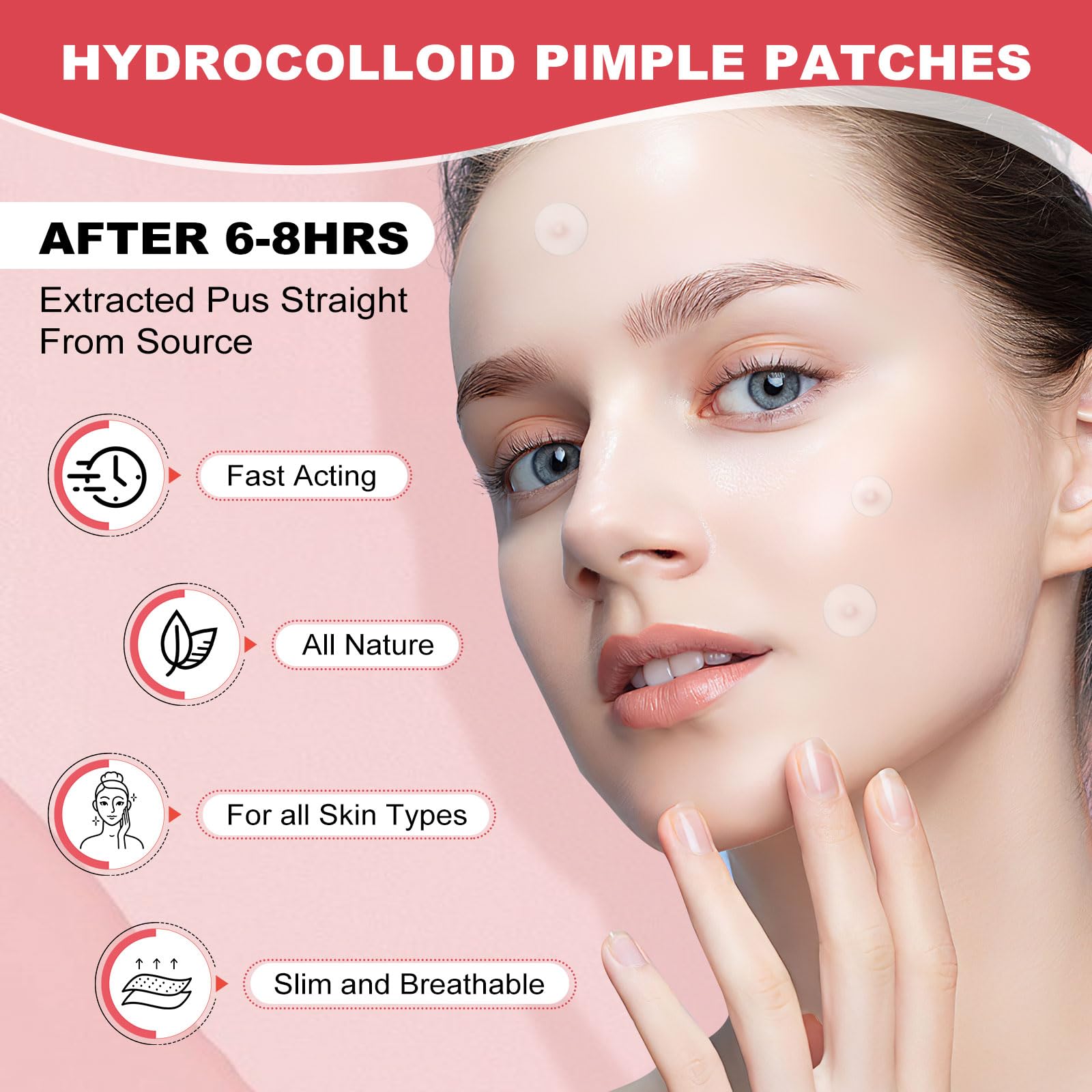AcneGo 432 Counts Pimple Patches – Invisible Hydrocolloid Patches for All Skin Types