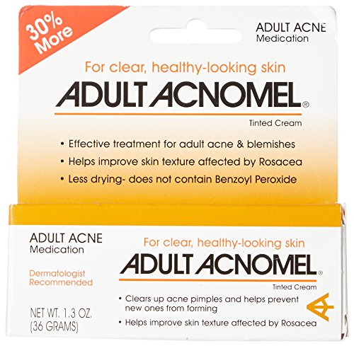 Adult Acnomel Tinted Acne Cream 1.3 Oz – Clear Pimples & Rosacea Support