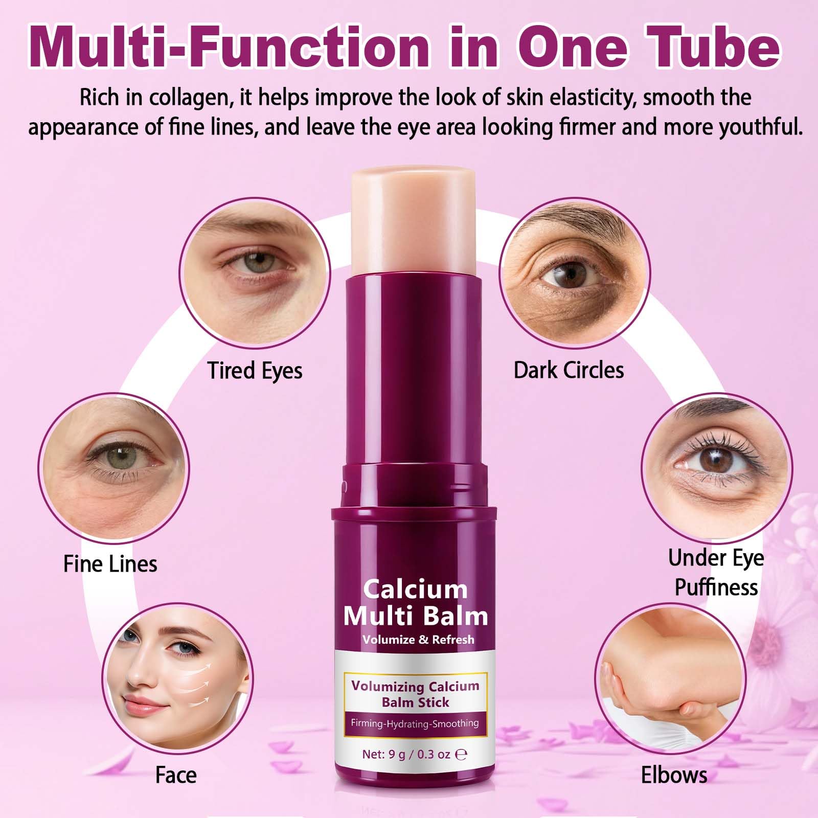 Acorn + Oak Calcium Multi Balm Stick 2 Pack – Collagen-Infused Eye & Face Balm