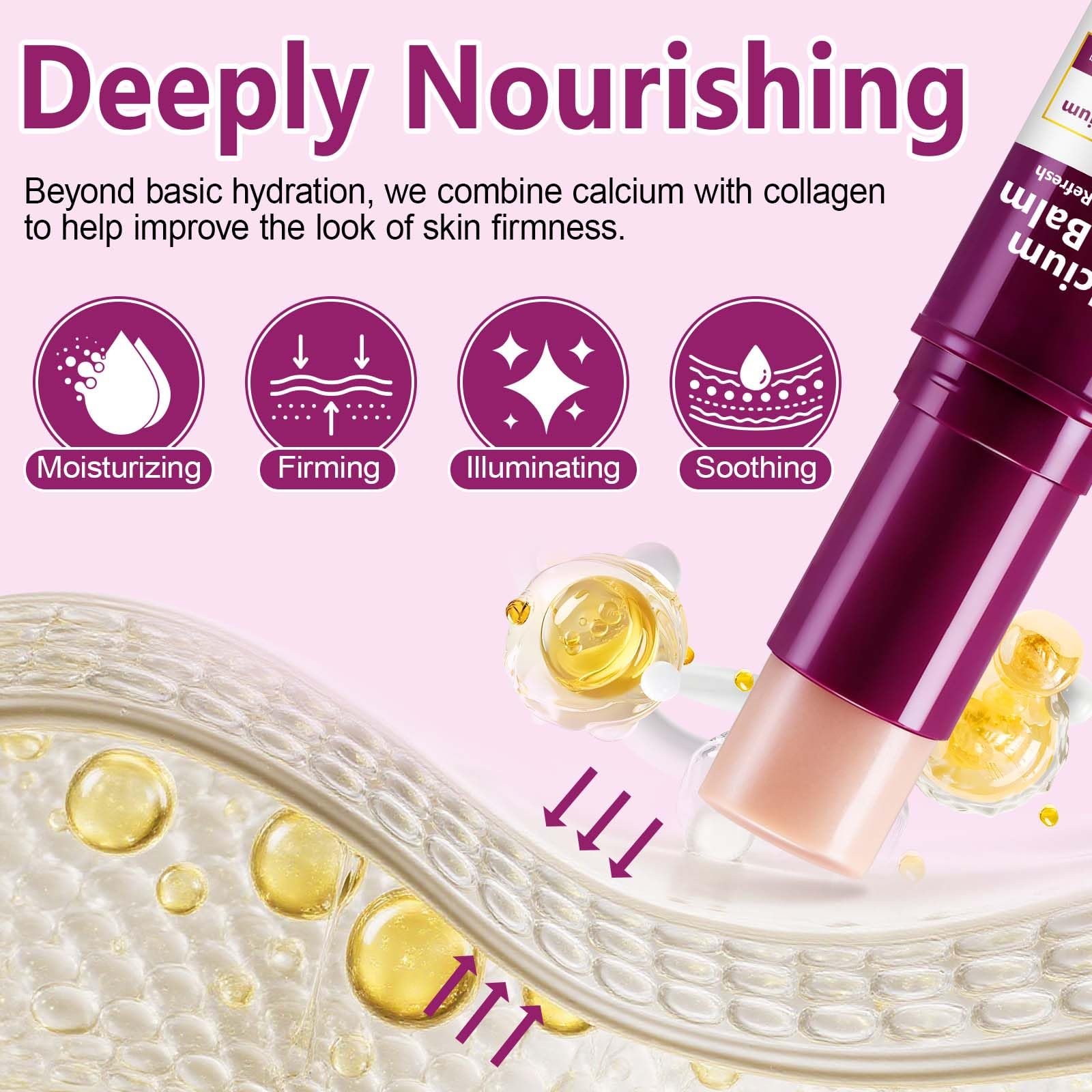 Acorn + Oak Calcium Multi Balm Stick 2 Pack – Collagen-Infused Eye & Face Balm