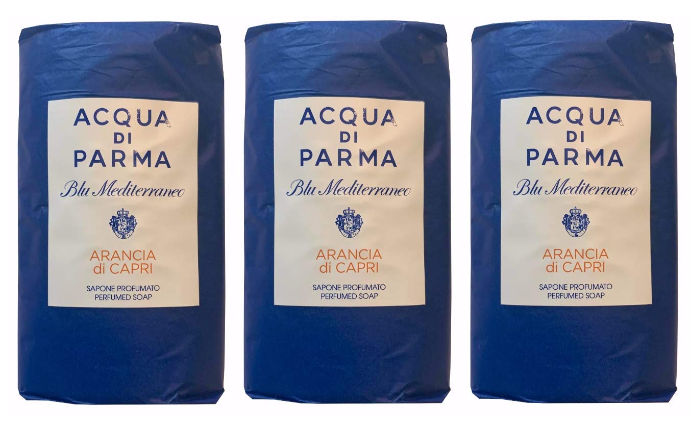 Acqua Di Parma Arancia Di Capri Blu Mediterraneo Wrapped Soaps – 3 x 100g