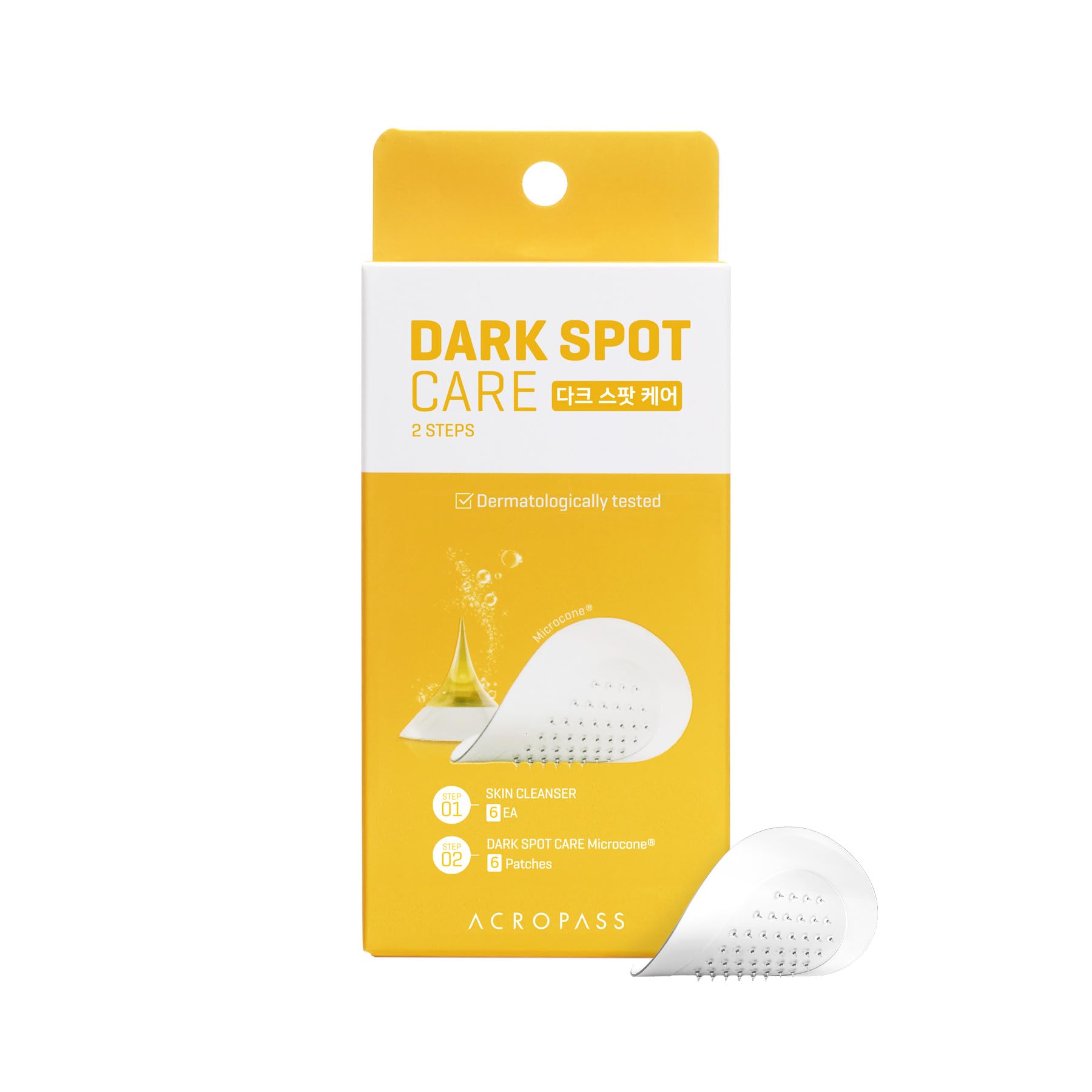 Acropass Dark Spot Microcone Patch – Brightening for Post-Blemish Marks with Vitamin C & Niacinamide