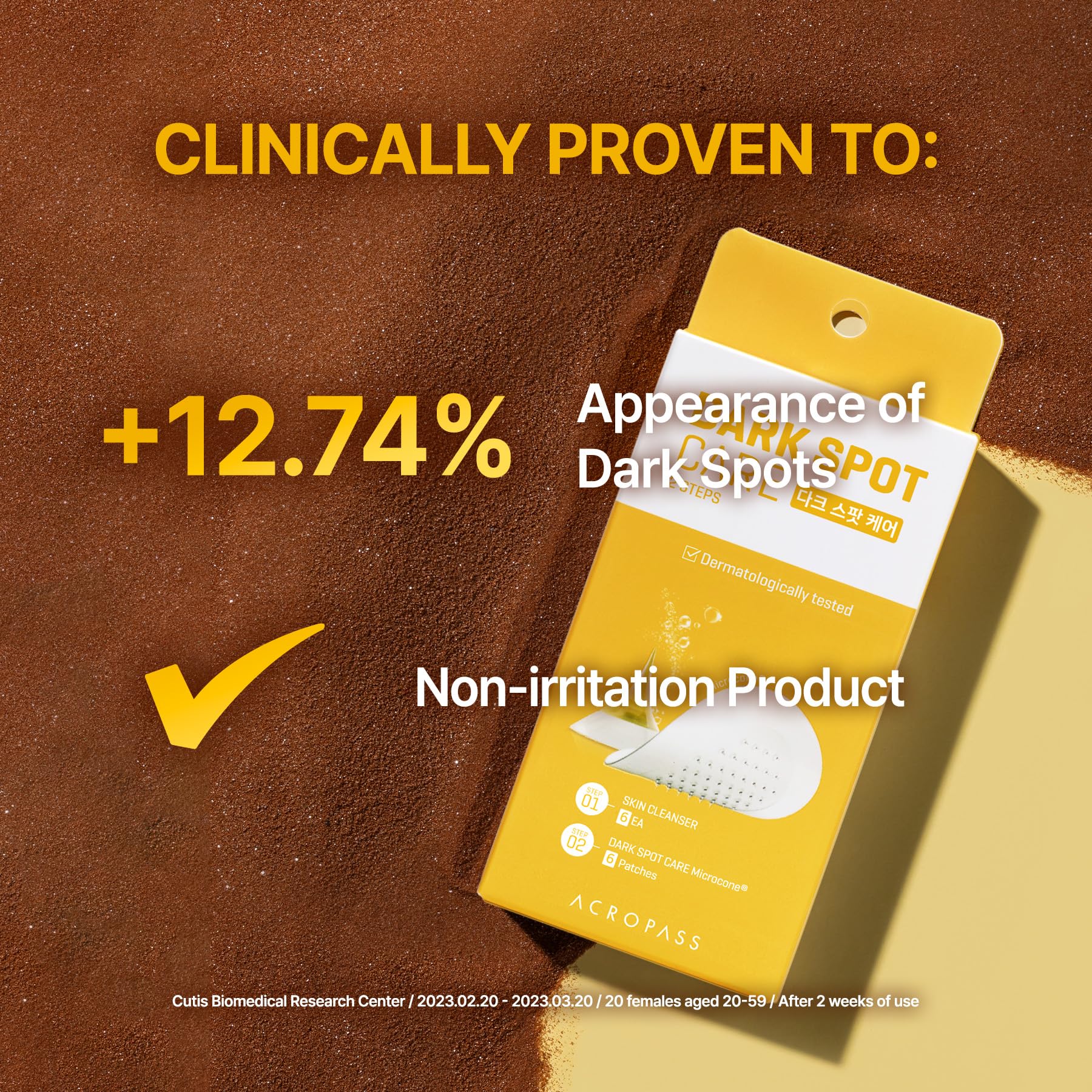 Acropass Dark Spot Microcone Patch – Brightening for Post-Blemish Marks with Vitamin C & Niacinamide