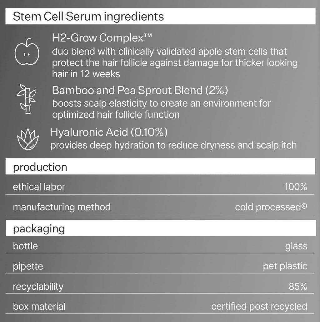 Act+Acre 3-Pack Mini Cold Processed Stem Cell Scalp Serum – Thicker, Fuller-Looking Hair
