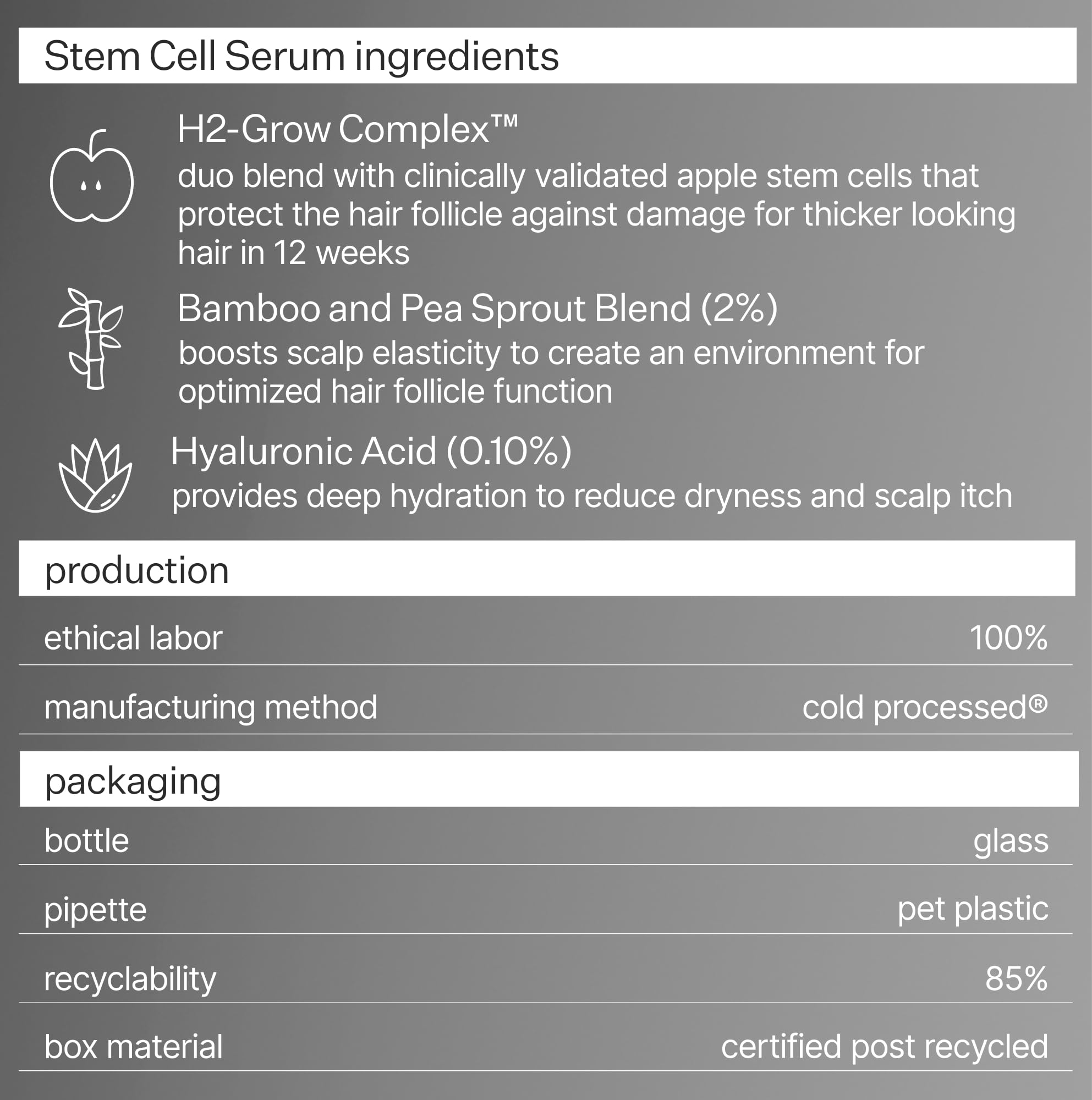 Act+Acre 3-Pack Mini Cold Processed Stem Cell Scalp Serum – Thicker, Fuller-Looking Hair