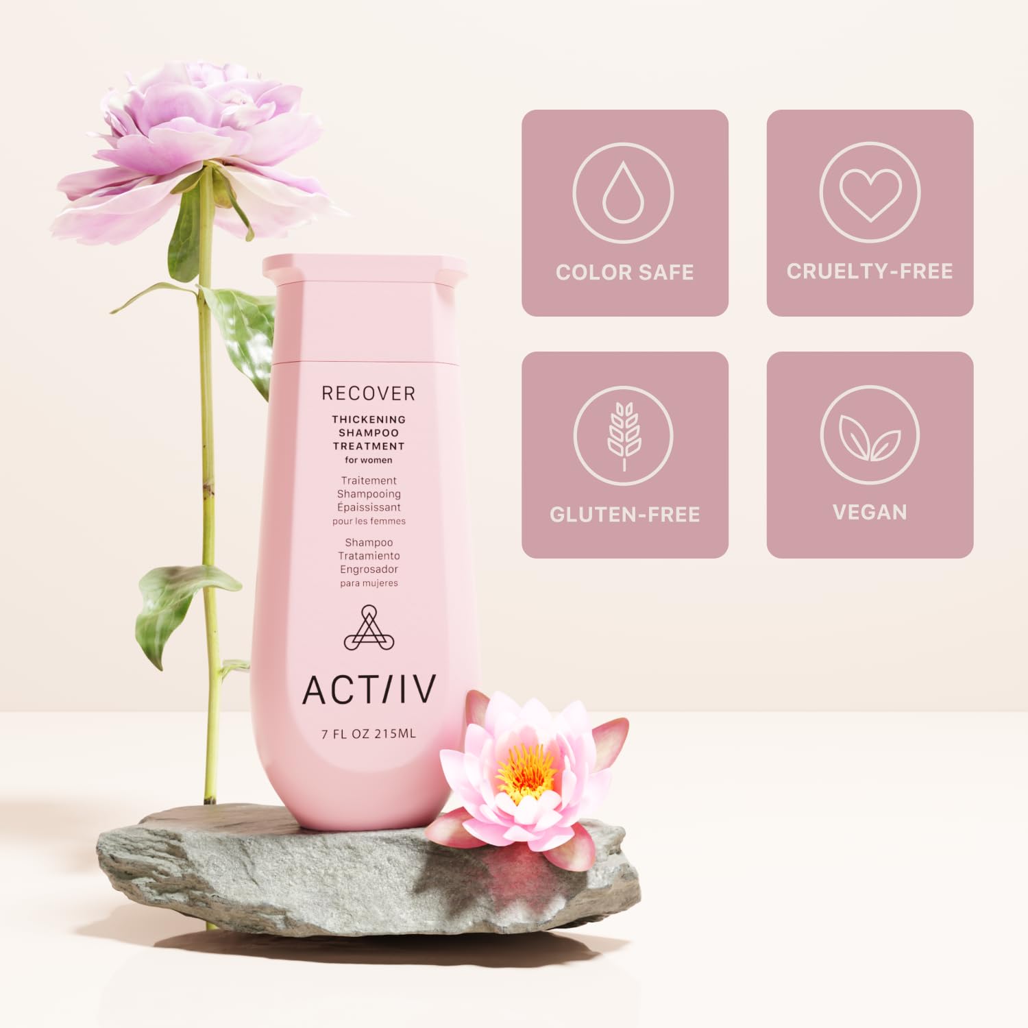 ACTIIV Recover Thickening Shampoo for Women | Fuller Hair, Plant-Based