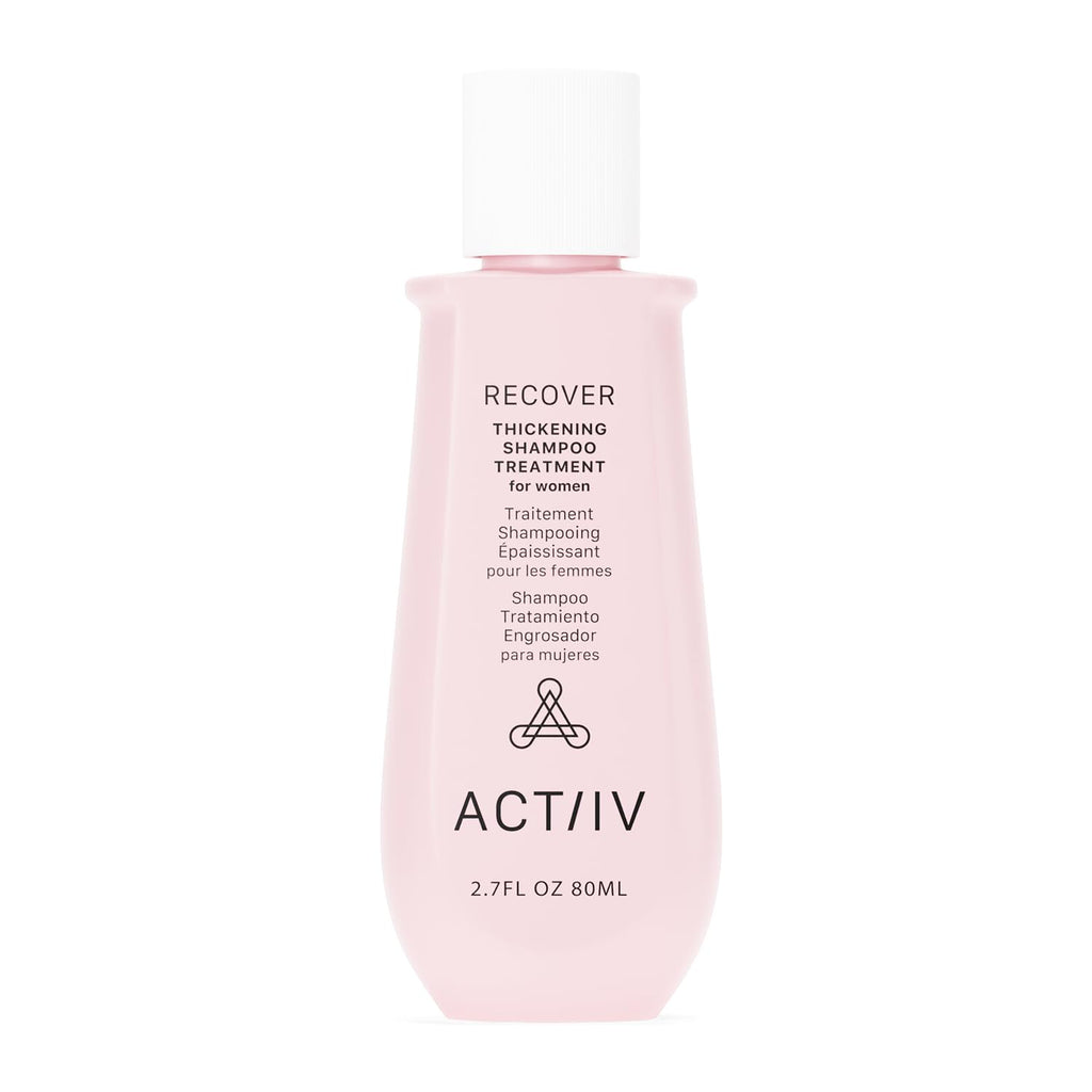 ACTIIV Recover Thickening Shampoo for Women | Fuller-Looking Hair, Plant-Based & Vegan | 80 mL