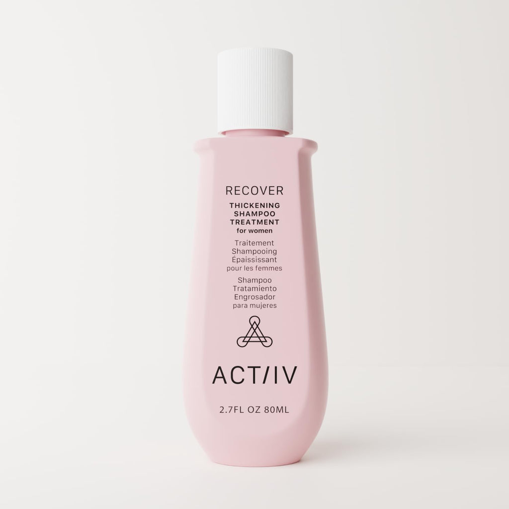 ACTIIV Recover Thickening Shampoo for Women | Fuller-Looking Hair, Plant-Based & Vegan | 80 mL