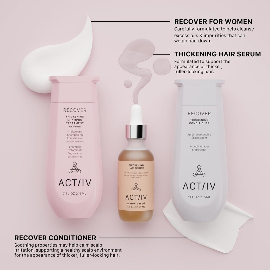 ACTIIV Ultimate Power Trio for Women – Fuller Hair, Scalp Care, Vegan & Color-Safe