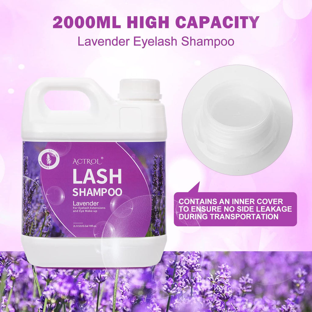 ACTROL Eyelash Extension Cleanser Lavender 2L – Paraben & Sulfate Free