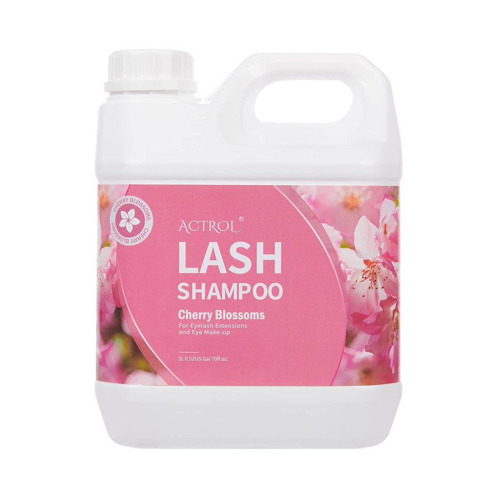 ACTROL Eyelash Extension Cleanser Cherry Blossom 2L – Paraben & Sulfate Free, Salon & Home Use