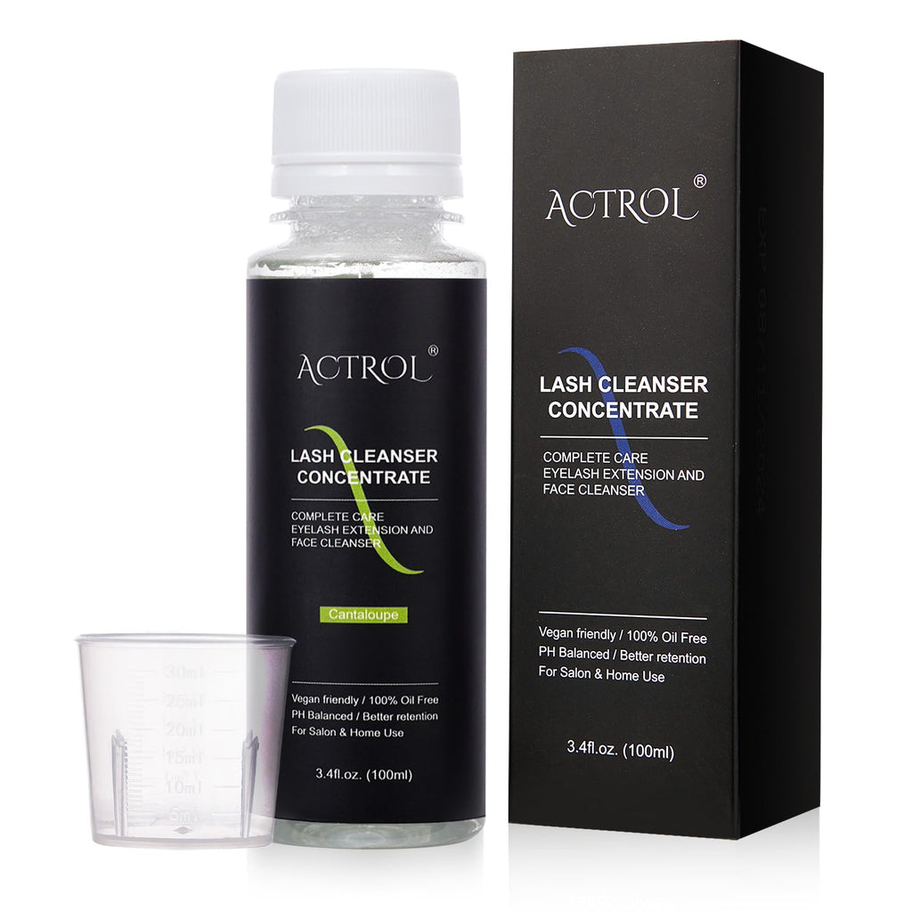 ACTROL Eyelash Cleanser Concentrate 100ml – Paraben & Sulfate Free Lash Shampoo