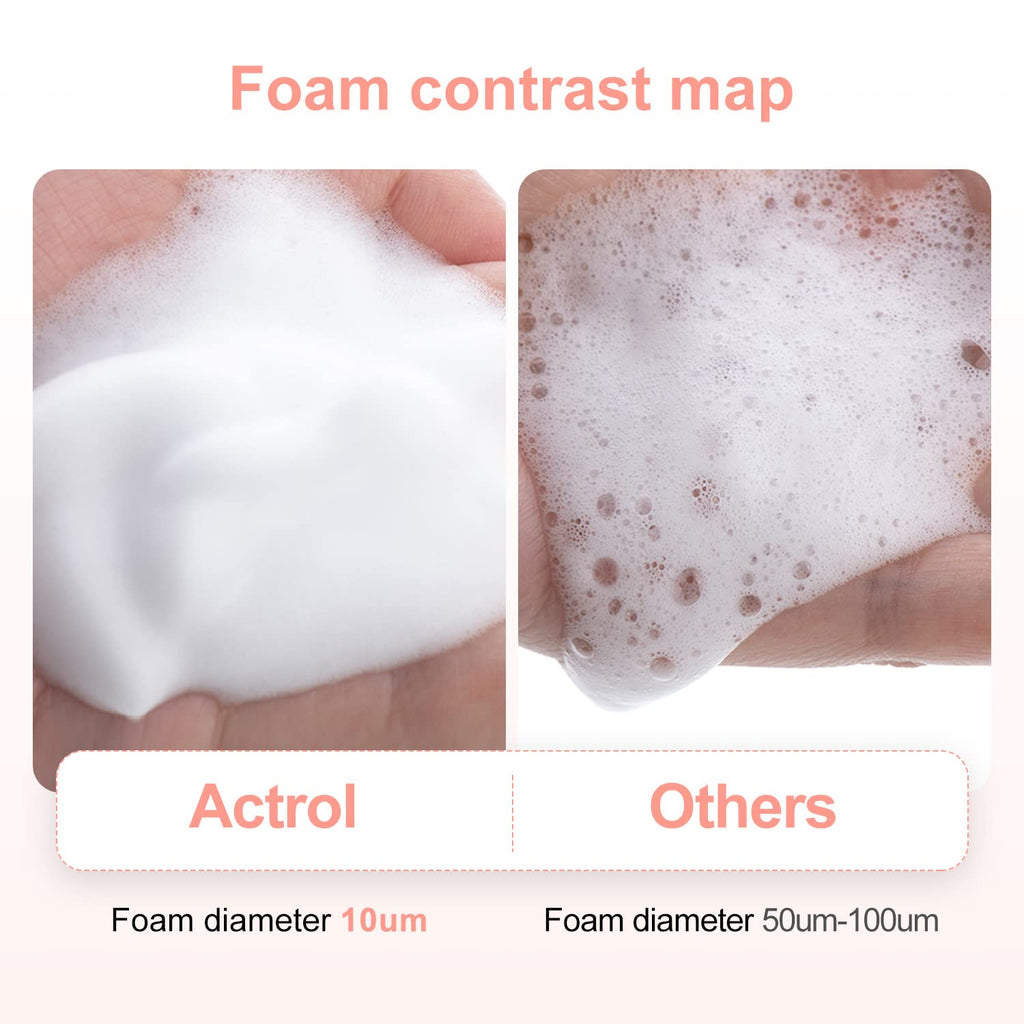ACTROL Eyelash Cleanser Concentrate 100ml – Peach Foaming Lash Shampoo for Extensions