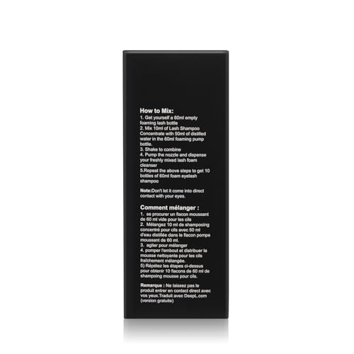 ACTROL Eyelash Cleanser Concentrate 200ml – Unscented Foaming Lash Shampoo for Extensions | Professional Salon & Home Care