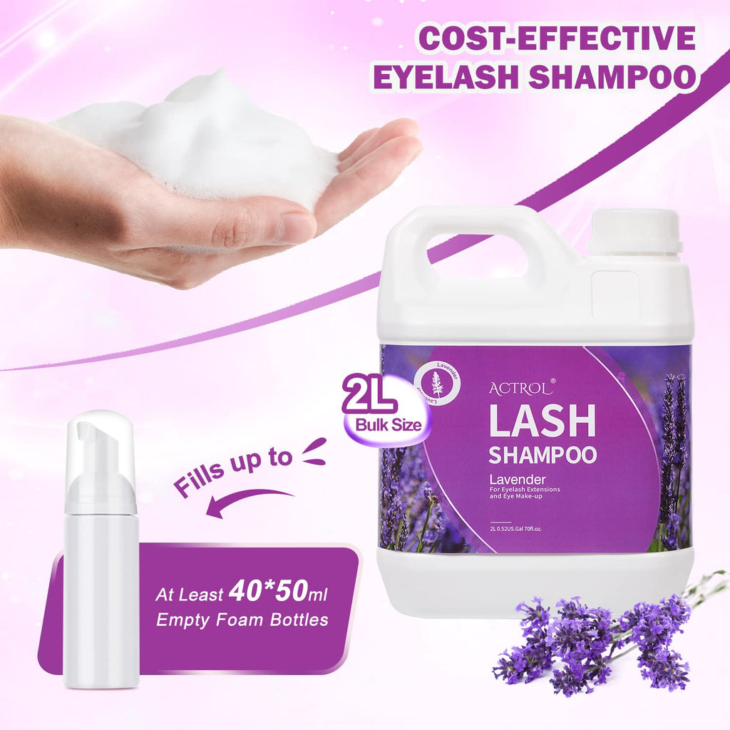 ACTROL Eyelash Extension Cleanser Lavender 2L – Paraben & Sulfate Free