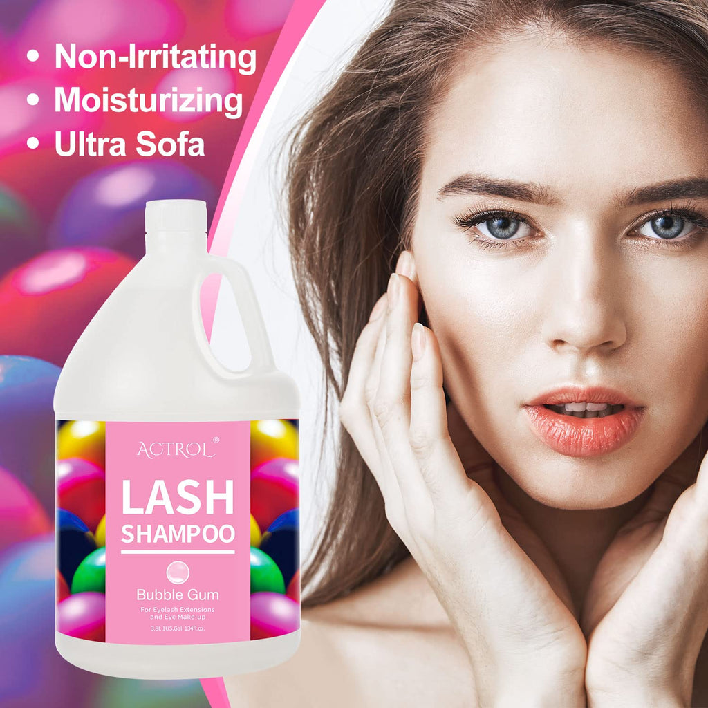 ACTROL Eyelash Extension Cleanser Gallon 3.8L – Foaming Lash Shampoo, Paraben & Sulfate Free