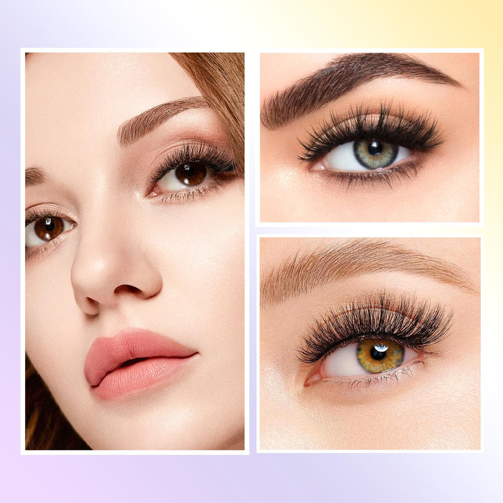 ACTROL 800 Premade Lash Fans – 10D D Curl Middle Stem, 8-15mm Mixed Length Box