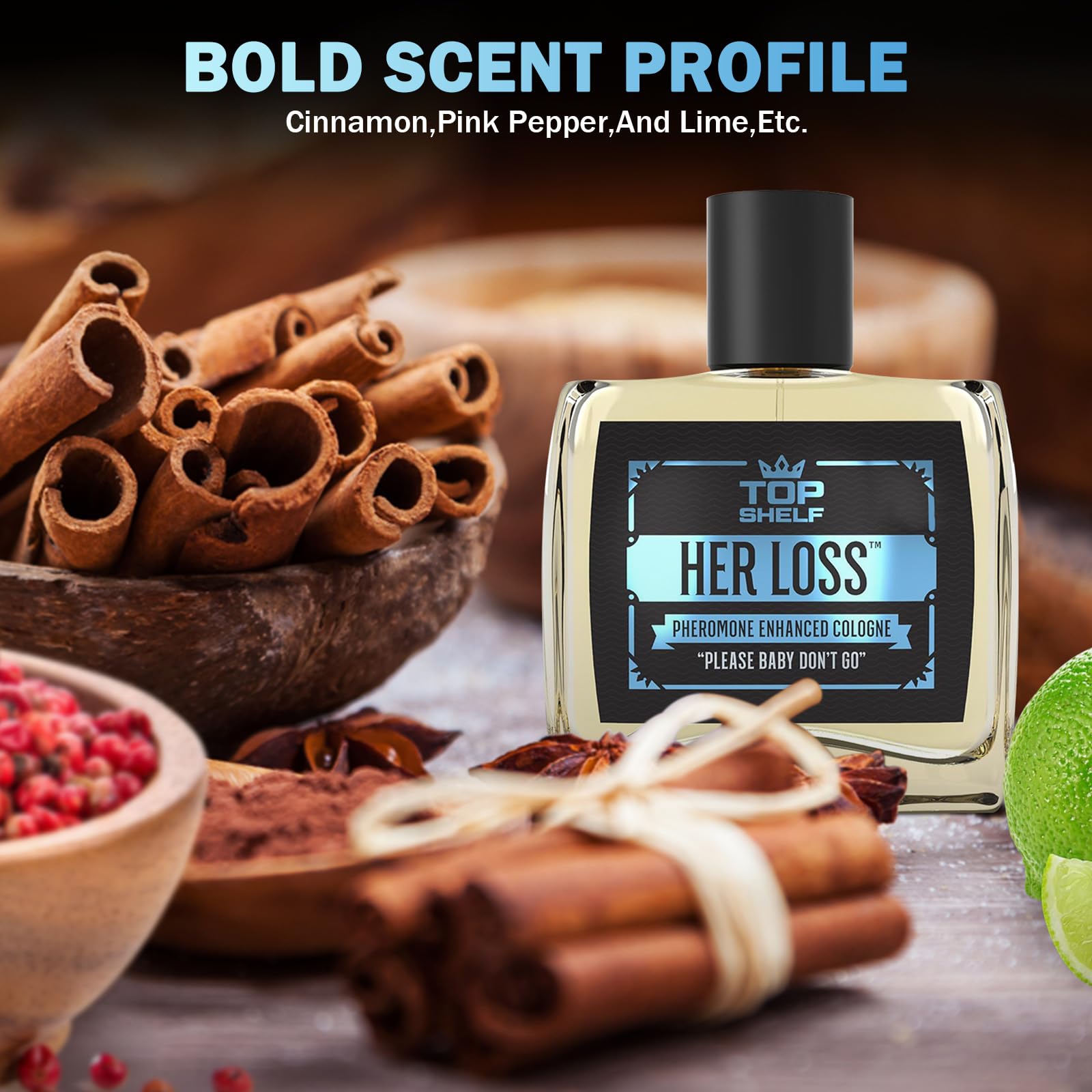 Acuever Top Shelf Her Loss Cologne for Men – Pheromone-Enhanced, 1.7 fl oz