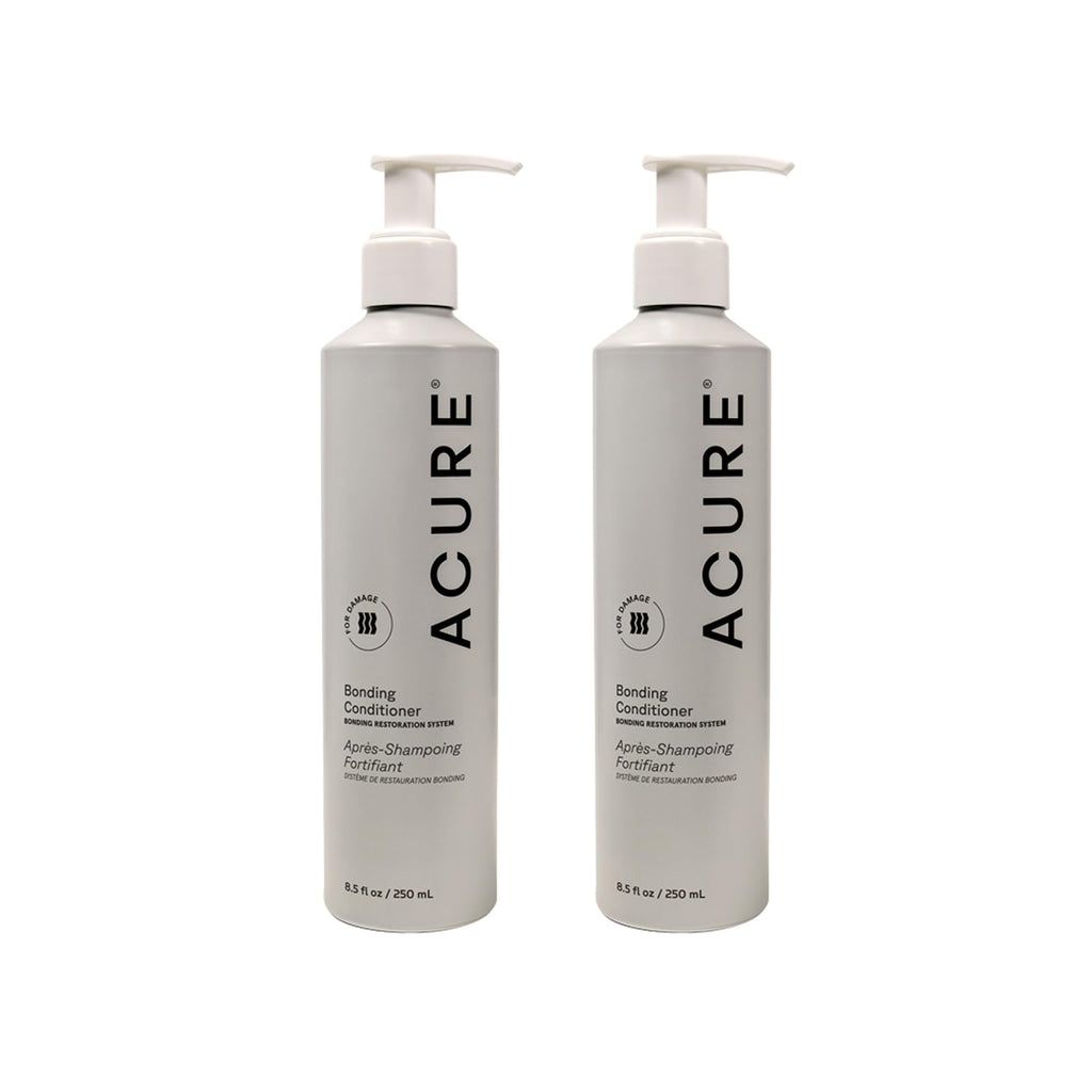 Acure Bonding Conditioner - Deep Moisture for Dry & Damaged Hair | Vegan, Sulfate Free, 8 fl oz (2 Pack)