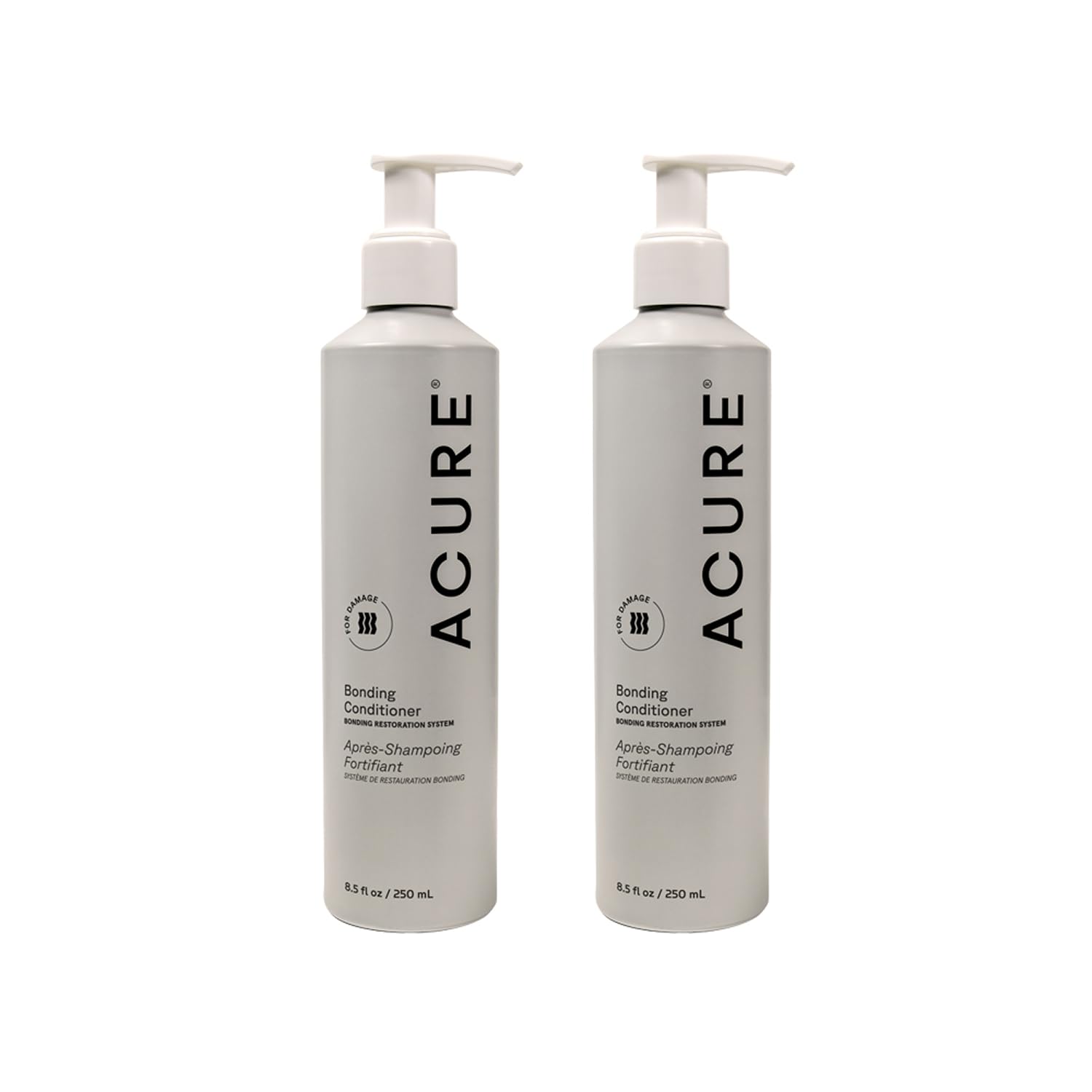 Acure Bonding Conditioner - Deep Moisture for Dry & Damaged Hair | Vegan, Sulfate Free, 8 fl oz (2 Pack)