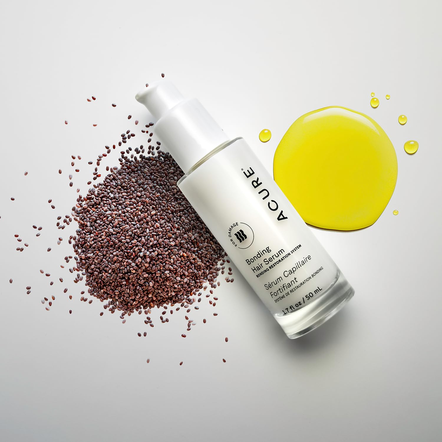 Acure Bonding Hair Serum – Lightweight Leave-In for Frizz Control & Shine (1.7 fl oz)