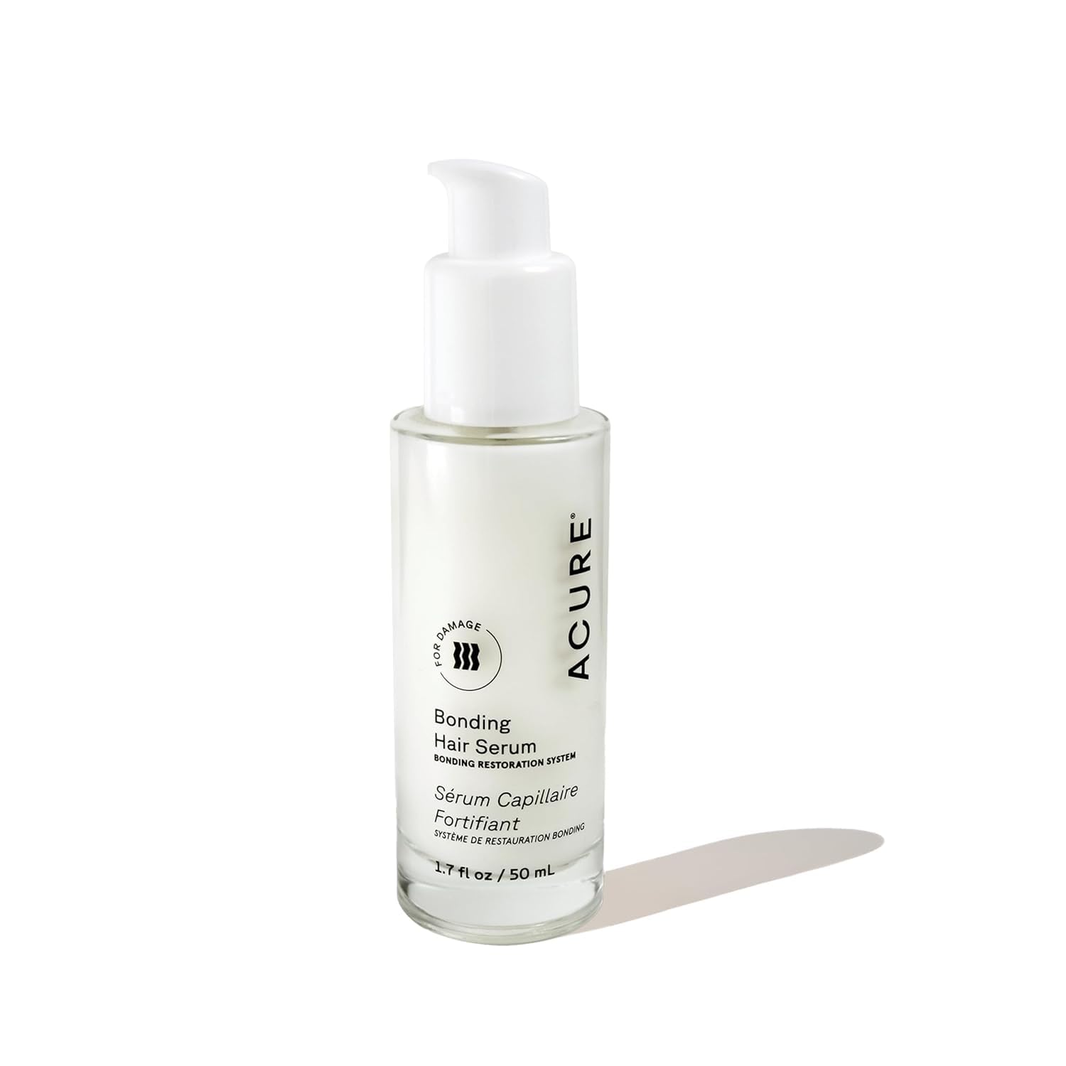 Acure Bonding Hair Serum – Lightweight Leave-In for Frizz Control & Shine (1.7 fl oz)