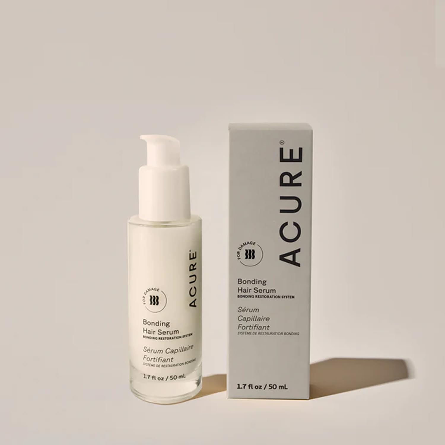 Acure Bonding Hair Serum – Lightweight Leave-In for Frizz Control & Shine (1.7 fl oz)