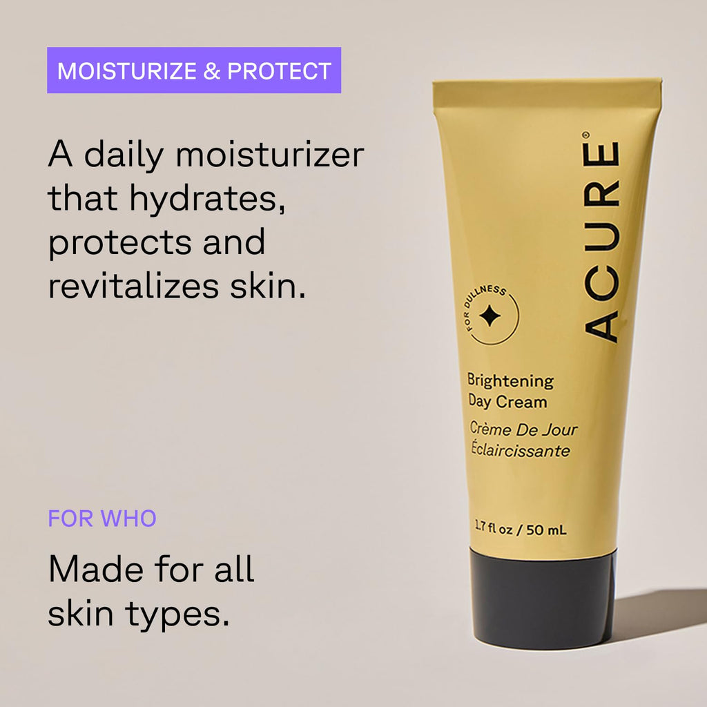 Acure Brightening Day Cream with Cica & Argan Oil | Vegan Skincare