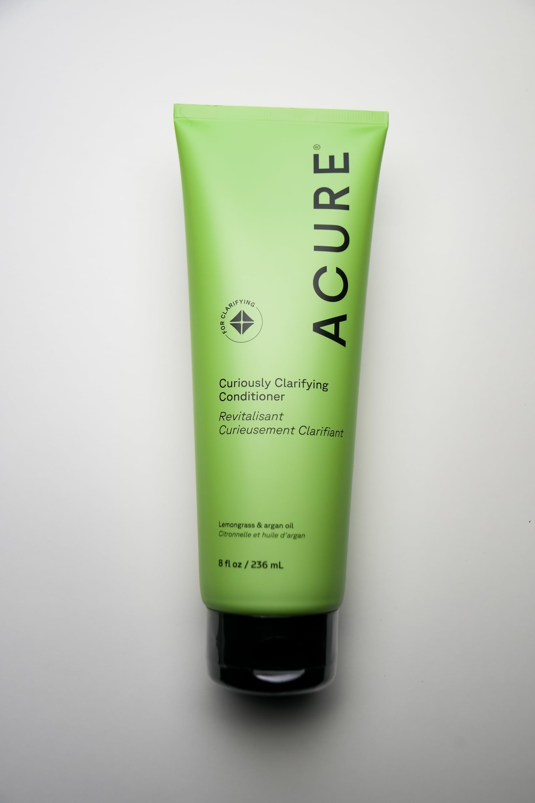 Acure Curiously Clarifying Shampoo & Conditioner Set – Daily Deep Cleansing & Hydration for All Hair Types | 8 fl oz (2 Pack)