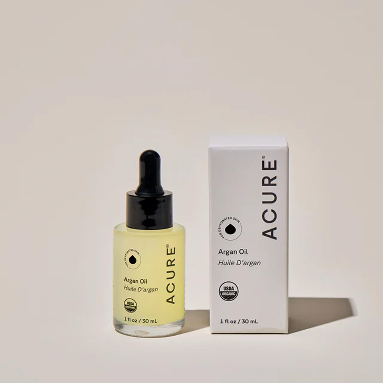 Acure The Essentials Argan Oil – Organic Argan Oil for Hair & Skin, 2-Pack, Cold-Pressed