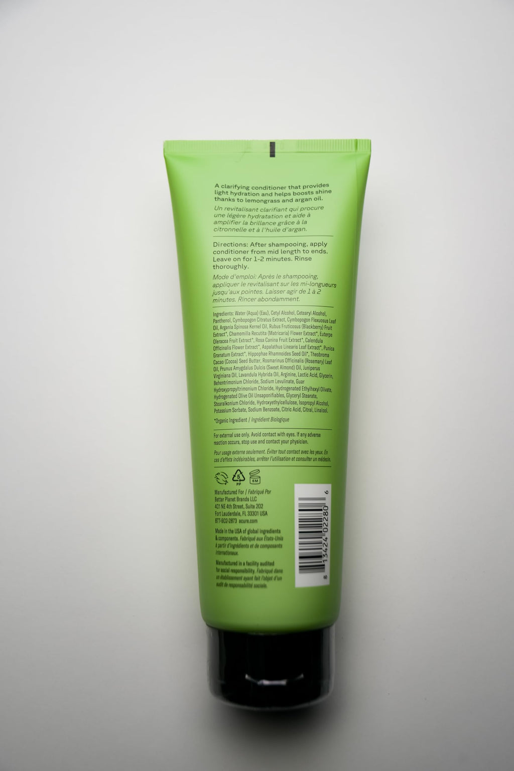 Acure Curiously Clarifying Shampoo & Conditioner Set – Daily Deep Cleansing & Hydration for All Hair Types | 8 fl oz (2 Pack)