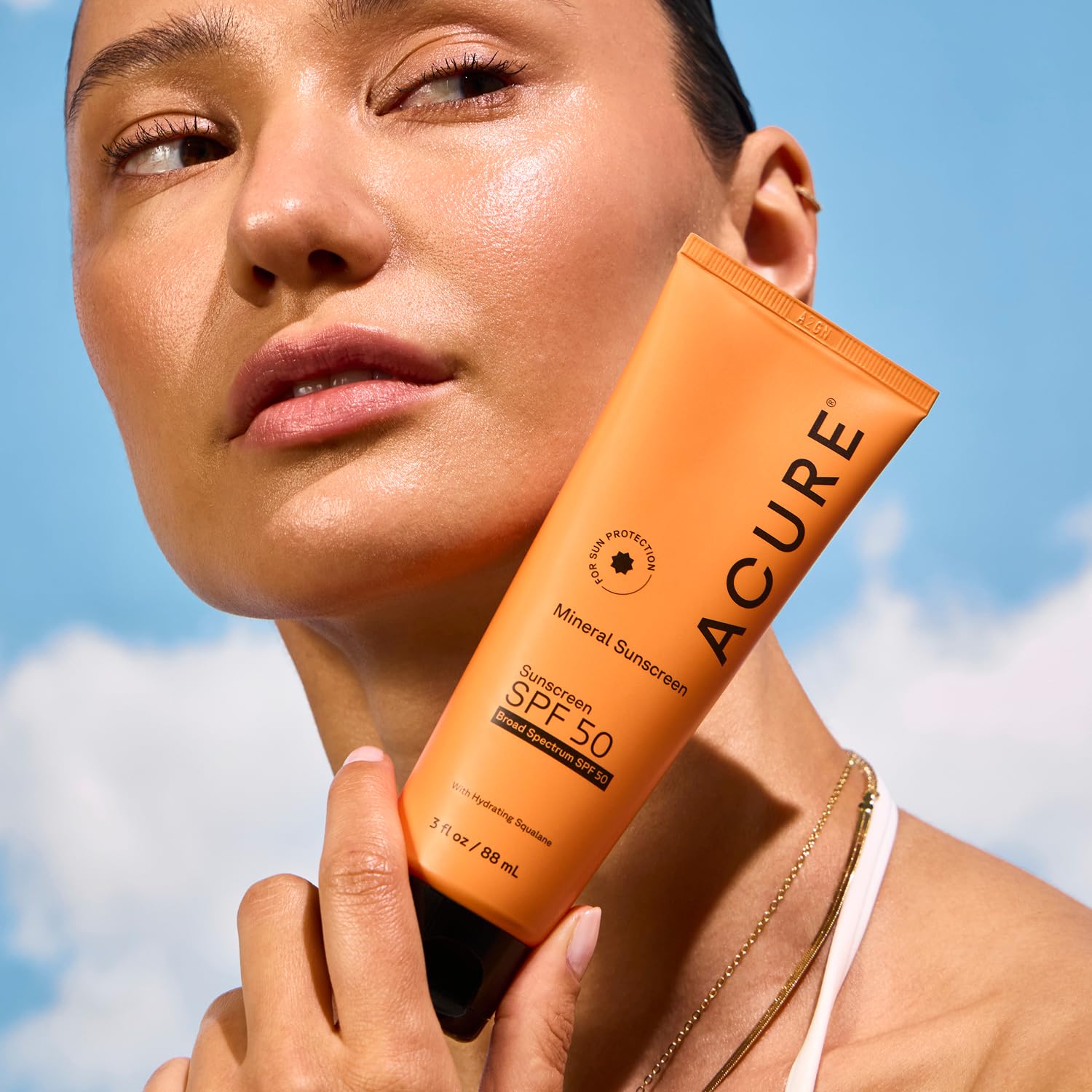 Acure Mineral Sunscreen SPF 50 – Zinc Oxide, Face & Body, 2-Pack Travel Size
